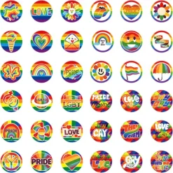 Rainbow Festival Pride Month Comrades 180PCS Gift Letter Sealing Stickers Decorative Props Party Supplies