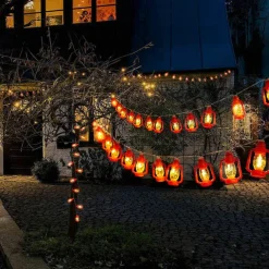 Ramadan Eid Lights Decoration Lantern LED String Lights 3M 20LEDs Battery Powered Kerosene Lamp for Courtyard Garden Holiday Family Ramadan Wedding Party Christmas Eid Festival Indoor Outdoor Decoration