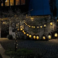 Ramadan Eid Lights Decoration Lantern LED String Lights 3M 20LEDs Battery Powered Kerosene Lamp for Courtyard Garden Holiday Family Ramadan Wedding Party Christmas Eid Festival Indoor Outdoor Decoration