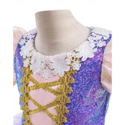 Rapunzel Fairytale Princess Sofia Flower Girl Dress Theme Party Costume Tulle Dresses Cosplay Movie Cosplay for Girls' Kid's Masquerade Wedding Wedding Guest