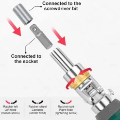 Ratcheting screwdriver set Tool Kit 14-in-1 Screw Driver Set Kit Multi Screwdriver with Magnetic Tip, 180 Degree Adjustable Angle Screwdriver Set Repair Tool