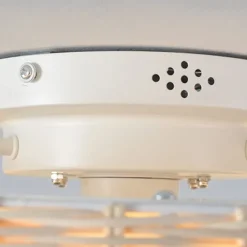 Rattan Ceiling Fan with Light 50cm 19.66in Ceiling Fan Light APP Control for Timed Six Speed Embedded Ceiling Fan with Light AC110V AC220V