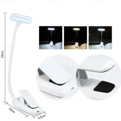Reading Light Rechargeable / Eye Protection / Adjustable Modern Contemporary USB Powered For Bedroom / Study Room / Office DC 5V White / Black