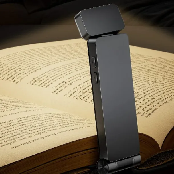 Reading Light Rechargeable Book Light for Reading Clip-on LED Bookmark Lamp with 3 Light Colors