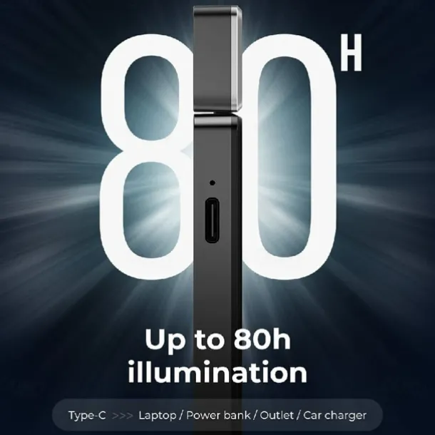 Reading Light Rechargeable Book Light for Reading Clip-on LED Bookmark Lamp with 3 Light Colors