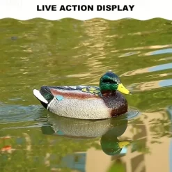 Realistic Green Head Duck Model Toy Boat Dual Version Sealed Waterproof Remote Control Boat For Kids Outdoor Pond Simulation Remote Control Boat