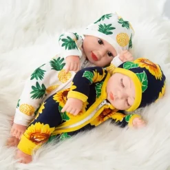 Realistic Reborn Baby Doll Clothes 10 inch Outfits Clothing Set Accessories Suitable for Reborn Babies and Newborns(WITHOUT DOLL)
