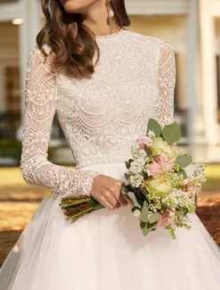 Reception Simple Wedding Dresses Wedding Dresses A-Line Sweetheart Strapless Ankle Length Lace Bridal Gowns With Pleats Solid Color dress to impress Fall Wedding
