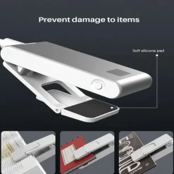 Rechargeable Aluminum Reading Light - 3 Colors, 3 Brightness Levels, Clip-On Mini Book Light, Anti-Blue Light, Flexible Bendable Design for Bedside, Study, and Nighttime Reading