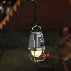 Rechargeable Camping Lantern Rechargeable Portable Tent Light IPX4 Waterproof Outdoor Lighting Accessory for Hiking Fishing Outdoor CampingTent Decoration 1PC