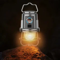 Rechargeable Camping Lantern Rechargeable Portable Tent Light IPX4 Waterproof Outdoor Lighting Accessory for Hiking Fishing Outdoor CampingTent Decoration 1PC