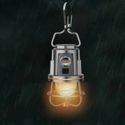 Rechargeable Camping Lantern Rechargeable Portable Tent Light IPX4 Waterproof Outdoor Lighting Accessory for Hiking Fishing Outdoor CampingTent Decoration 1PC