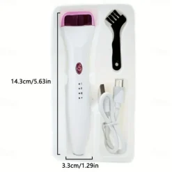 Rechargeable 5D Electric Heated Eyelash Curler Push-Type Eye Lash Curler with Indicator Comb Eyelash Curlers USB Rechargeable Lash Curling Tool 3 Adjustable Temperature Settings