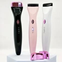 Rechargeable 5D Electric Heated Eyelash Curler Push-Type Eye Lash Curler with Indicator Comb Eyelash Curlers USB Rechargeable Lash Curling Tool 3 Adjustable Temperature Settings