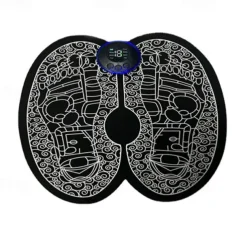 Rechargeable Electric Foot Massager - Improve Blood Circulation & Relax Muscles - Perfect Remote Control Pad For Men & Women