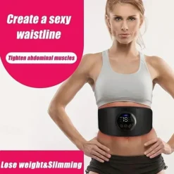 Rechargeable Intelligent Fitness Instrument Get A Flat Waist & Toned Abs Instantly With Muscle Stimulator & Body Thin Massager