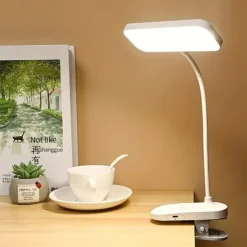 Rechargeable Led Desk Lamp 3 Light Color Adjustable Night-time Studying Reading Standing Clip Desk Lamp