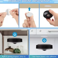 Rechargeable RGB Puck Lights with Remote Control 1200mAh Battery Operated Tap Lights Dimmable Touch Under Cabinet Lighting Wireless Push Lights LED USB Shelf Light