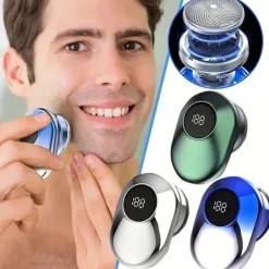 Rechargeable Waterproof Electric Shaver with Mini Trimmer and Reciprocating Cutter Head for Men - Perfect for Beard Shaving and Grooming