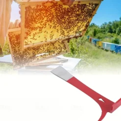 Red Beehive Scraper Tool - Half Paint Thumb Hive Beekeeping Tools