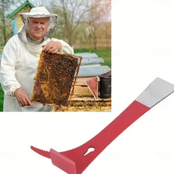 Red Beehive Scraper Tool - Half Paint Thumb Hive Beekeeping Tools