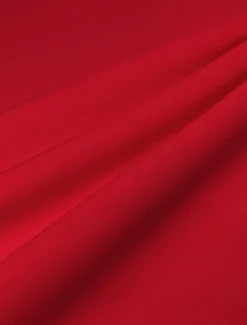 Red Black Column Evening Gown Elegant Dress Formal Wedding Guest Floor Length Sleeveless One Shoulder Detachable Stretch Crepe with Shawl