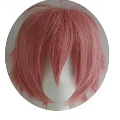 Red Wigs For Women Short Fashion Pointed Layered Anime Cosplay Wigs Carnival Christmas Carnival Dress Up Party Wig Gifts