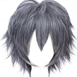 Red Wigs For Women Short Fashion Pointed Layered Anime Cosplay Wigs Carnival Christmas Carnival Dress Up Party Wig Gifts