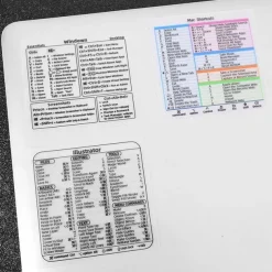 Reference Keyboard Shortcut Sticker Adhesive For PC Laptop Desktop Shortcut Sticker for Apple Mac Chromebook Window Photoshop