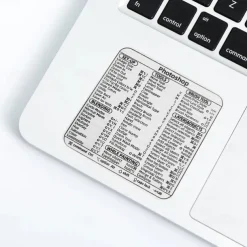 Reference Keyboard Shortcut Sticker Adhesive For PC Laptop Desktop Shortcut Sticker for Apple Mac Chromebook Window Photoshop