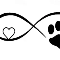 Reflective Love Heart Footprint Sticker Car Sticker Dog Paw Stickers Vinyl Decals Stickers For Cars Trucks Windows Walls Laptops Cute Decoration