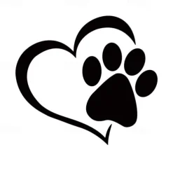 Reflective Love Heart Footprint Sticker Car Sticker Dog Paw Stickers Vinyl Decals Stickers For Cars Trucks Windows Walls Laptops Cute Decoration