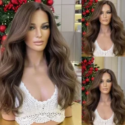 Remy Human Hair 5x5 Closure 13x4 Lace Front Wig Free Part Brazilian Hair Wavy Auburn Wig 130% 150% Density with Baby Hair Natural Hairline 100% Virgin Glueless For Women Long Human Hair Lace Wig