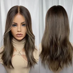 Remy Human Hair 5x5 Closure 13x4 Lace Front Wig Layered Haircut Brazilian Hair Wavy Multi-color Wig 130% 150% Density with Baby Hair 100% Virgin Glueless Pre-Plucked For Women Long Human Hair Lace Wig