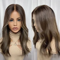 Remy Human Hair 5x5 Closure 13x4 Lace Front Wig Layered Haircut Brazilian Hair Wavy Multi-color Wig 130% 150% Density with Baby Hair 100% Virgin Glueless Pre-Plucked For Women Long Human Hair Lace Wig