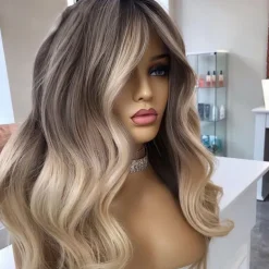 Remy Human Hair 13x6 Lace Front 13x4 Lace Front 4x4 Lace Front Wig Side Part Middle Part Free Part Brazilian Hair Body Wave Wavy Brown Blonde Multi-color Wig 130% 150% 180% Density with Baby Hair