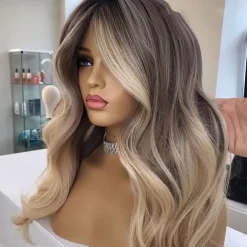 Remy Human Hair 13x6 Lace Front 13x4 Lace Front 4x4 Lace Front Wig Side Part Middle Part Free Part Brazilian Hair Body Wave Wavy Brown Blonde Multi-color Wig 130% 150% 180% Density with Baby Hair