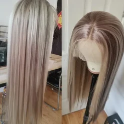 Remy Human Hair 13x6 Lace Front 13x4 Lace Front 4x4 Lace Front Wig Side Part Middle Part Free Part Brazilian Hair Body Wave Wavy Dark Gray Multi-color Wig 130% 150% 180% Density with Baby Hair