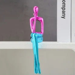 Resin Abstract Reading Figurine, Faux Jade Stone Modern Art Sculpture, Home Decor for Dining Room, Parties, and Tabletop Decoration