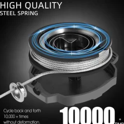 Retractable Heavy Duty Badge Reels With ID Badge Holder Tactical Id Card Holder Vertical Id Holder With Carabiner Keychain Badge Reel