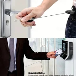 Retractable Heavy Duty Badge Reels With ID Badge Holder Tactical Id Card Holder Vertical Id Holder With Carabiner Keychain Badge Reel