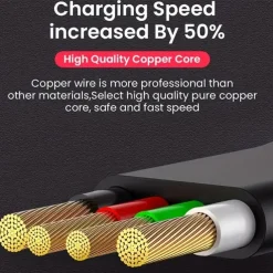 Retractable 3-in-1 Data Cable for Android Apple TYPE-C Charging Storage Cable