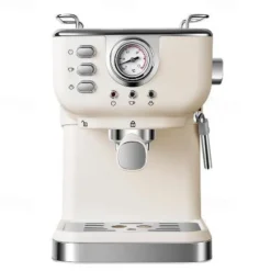 Retro Coffee Machine Ltalian Semi-automatic Home Office High Pressure Concentrated Steam Milk Foam Coffee Pot