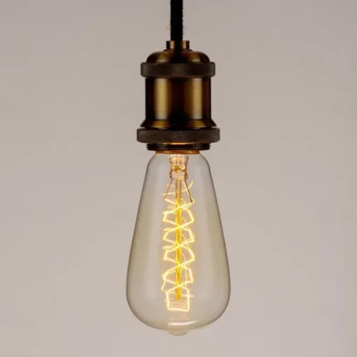 Retro Edison Bulb E27 220V 40W Light Bulb ST64 Filament Vintage Ampoule Incandescent Spiral Lamp