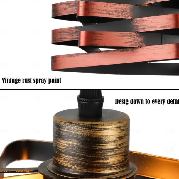 Retro Industrial Style Pendant Light Creative Height Adjustable Metal Hanging Lamp E27 Screw Single-head Chandelier 110-240V