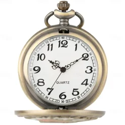 Retro Pocket Watches For Men Chief Series Steampunk Vintage Quartz Pocket FOB Watch Exquisite Necklace Unisex Gifts Half Hunter