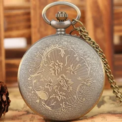 Retro Pocket Watches For Men Chief Series Steampunk Vintage Quartz Pocket FOB Watch Exquisite Necklace Unisex Gifts Half Hunter