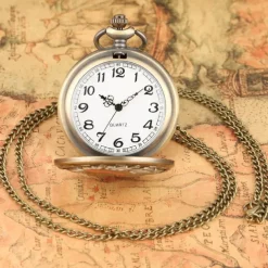 Retro Pocket Watches For Men Chief Series Steampunk Vintage Quartz Pocket FOB Watch Exquisite Necklace Unisex Gifts Half Hunter