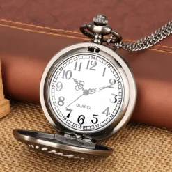 Retro Pocket Watches For Men Chief Series Steampunk Vintage Quartz Pocket FOB Watch Exquisite Necklace Unisex Gifts Half Hunter