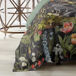 Retro Rainforest Rabbit Duvet Cover Set 2-piece Set 3-piece Set Lightweight Soft Short Plush Set Thick Feather Square Bed